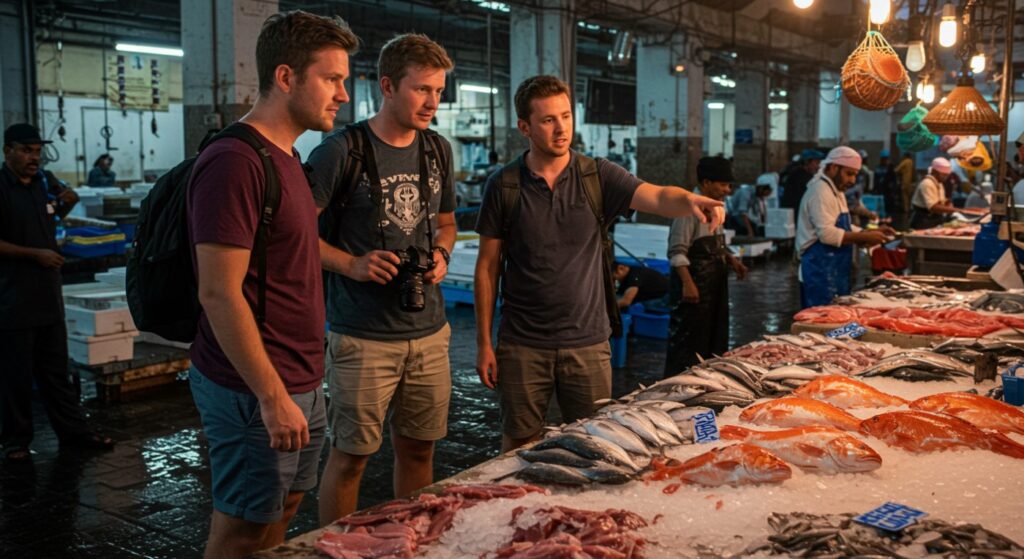 3. Explore Mina Zayed’s Fish Market at Sunrise