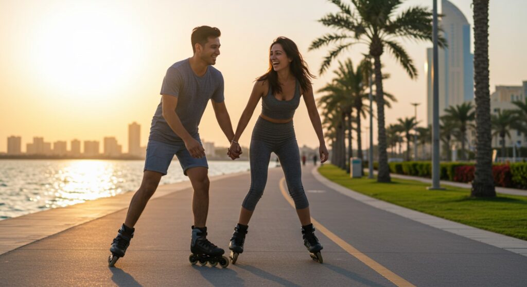 9. Bike or Skate Along Hudayriat’s Coastline