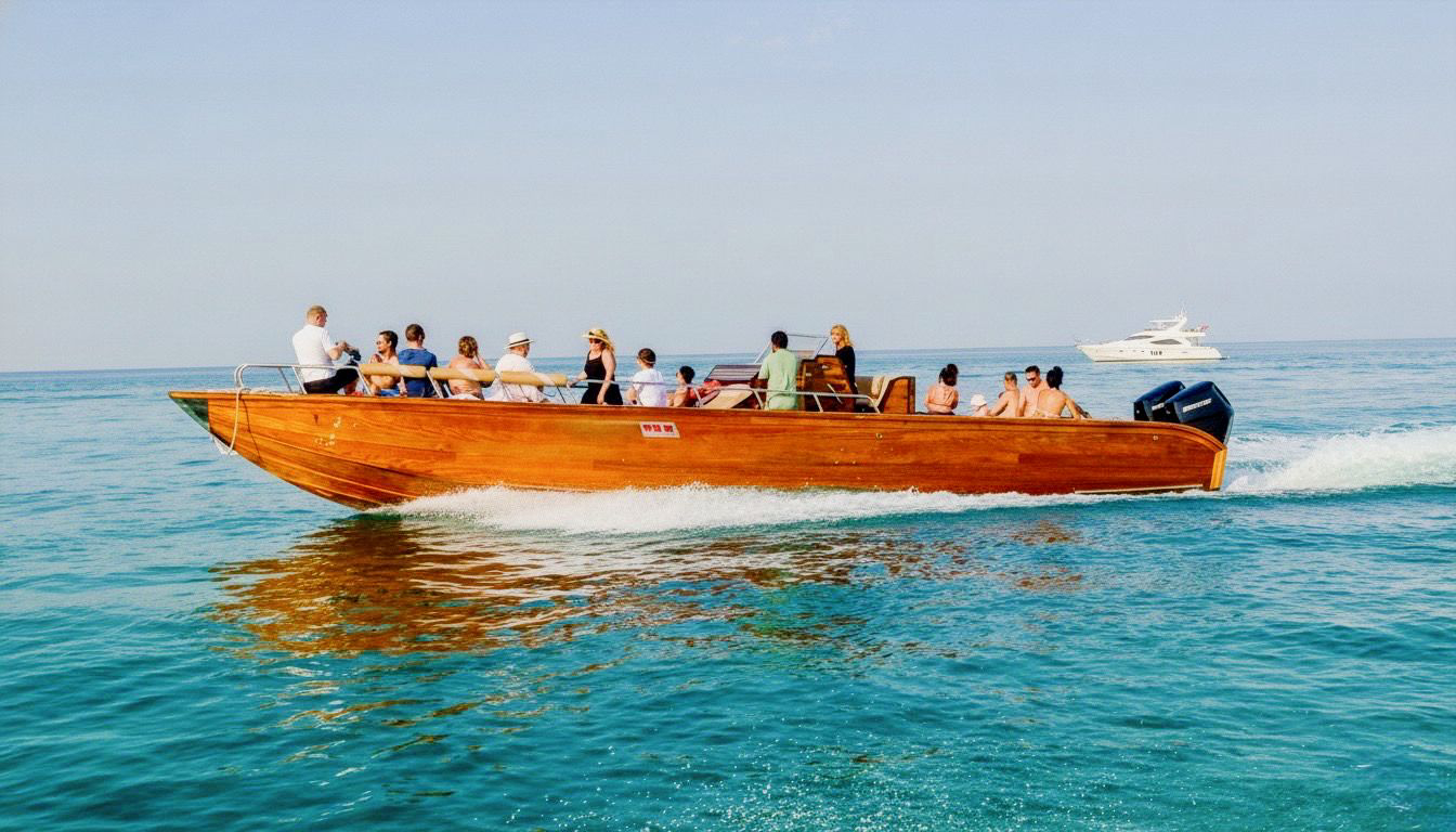 SHARING WOODEN BOAT - ABU DHABI, UAE